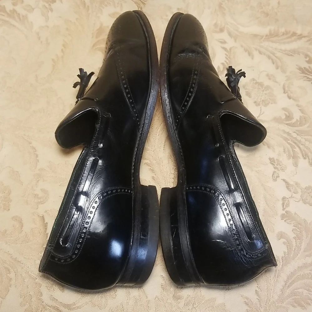 Vintage Florsheim imperial,Black Western Style Men's oxfords,dress shoe.